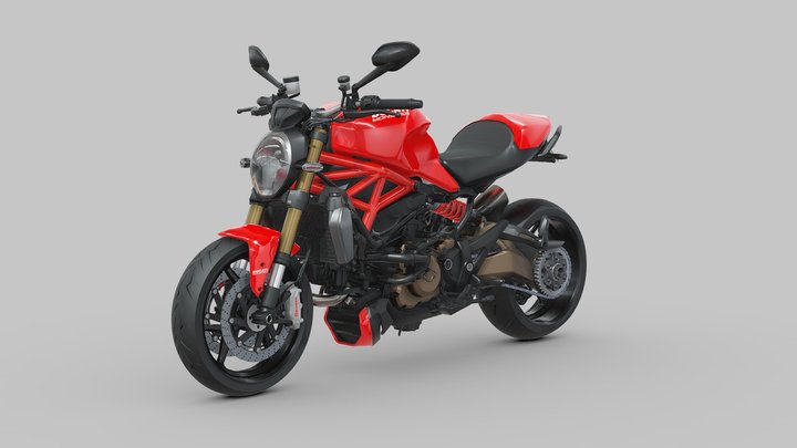 Ducati Monster 1200 3D Model