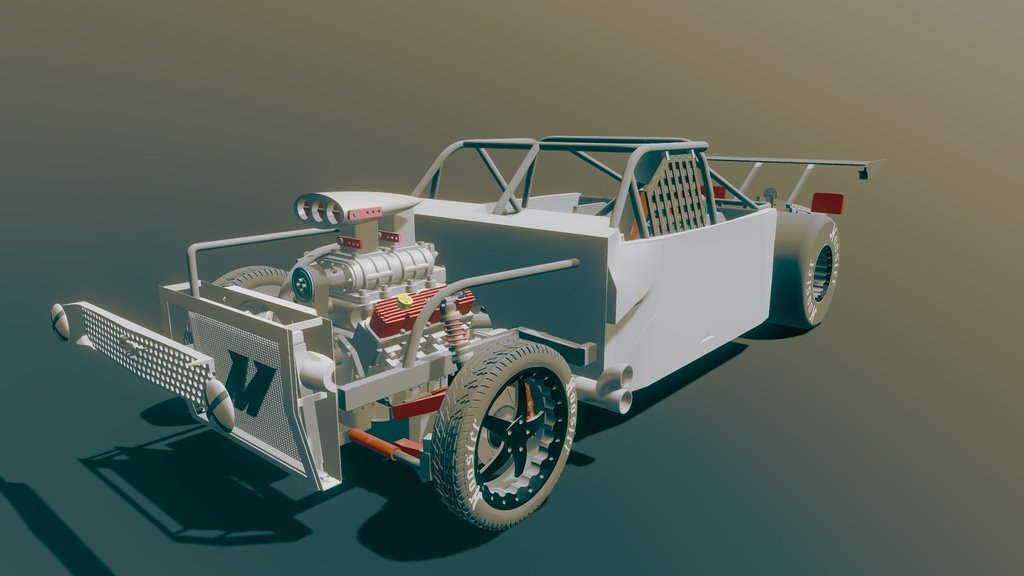 Mustang Funny Drag Car