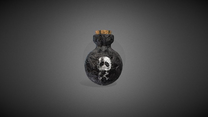 Poison Bottle 3D Model
