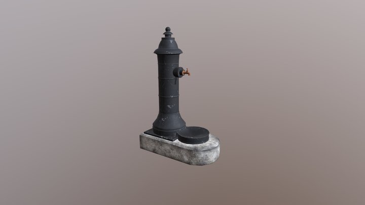 Street fountain 3D Model