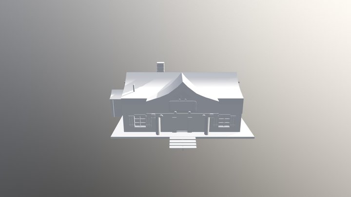 Wild West Hut Model 3D Model