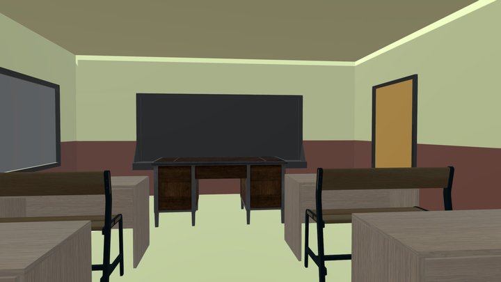 Class room 3d model ready to view 3D Model