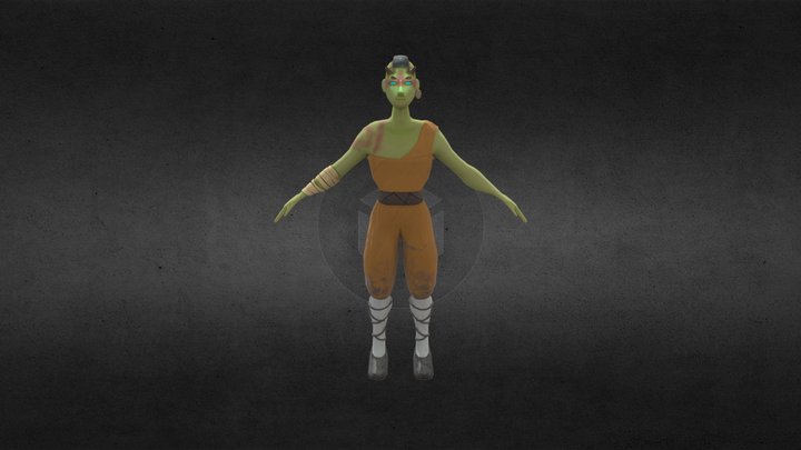 Orc Monk 3D Model
