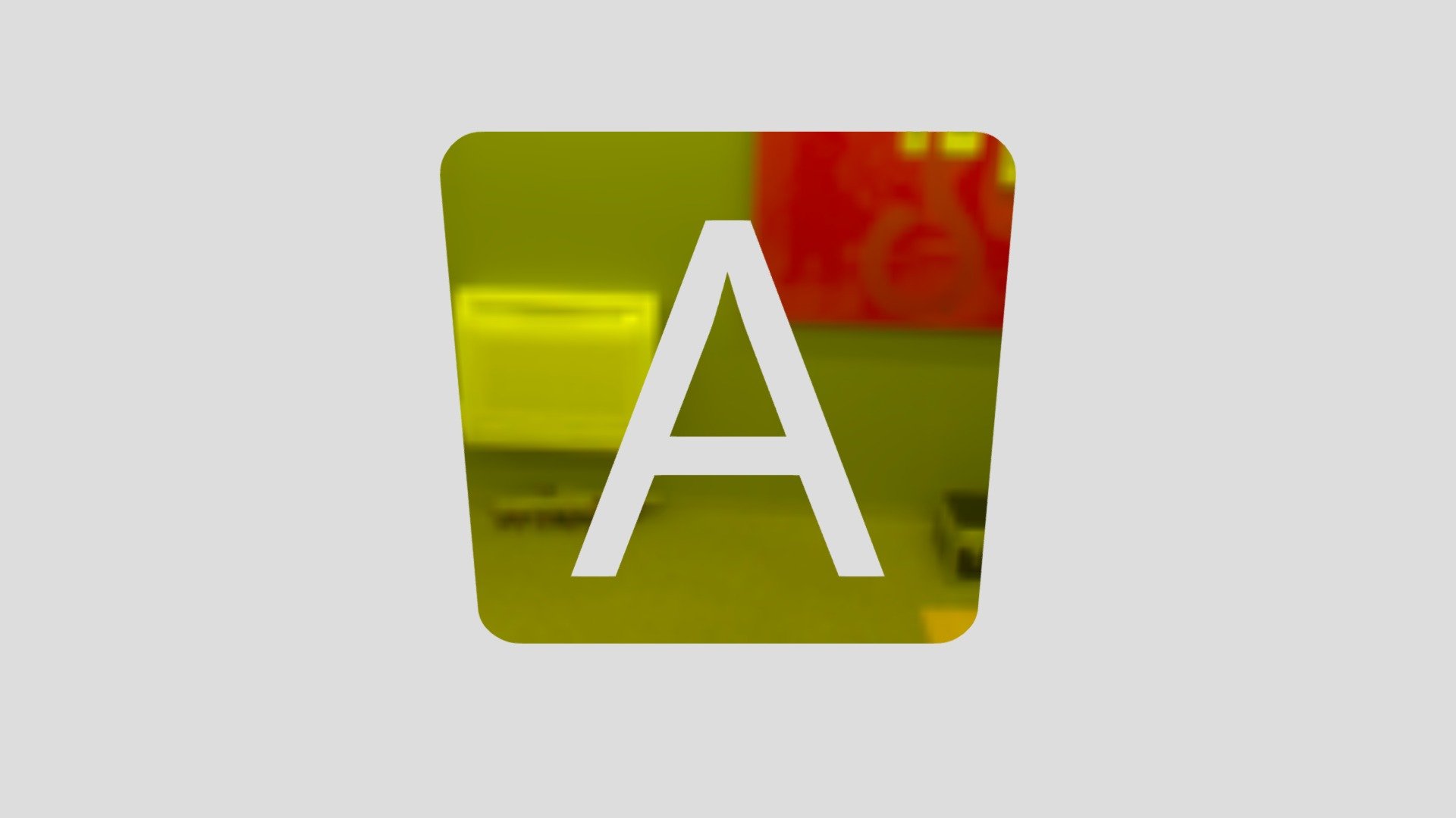Negative squared latin capital letter a download free 3d model by