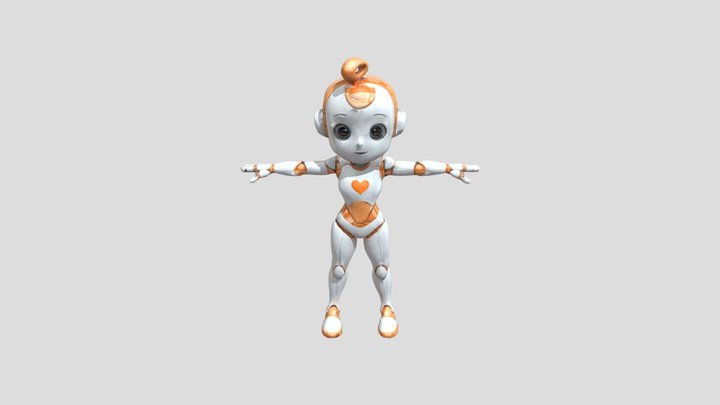 Robot Buddy 3D Model
