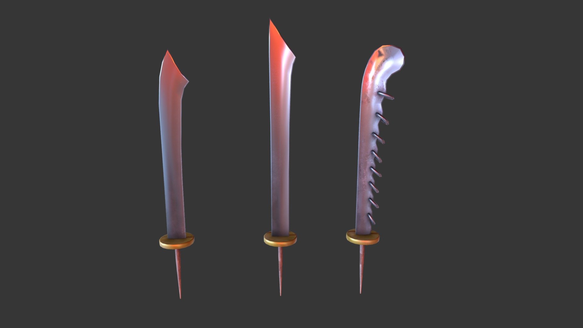 布袋戲(Glove puppetry)Weapon - 3D model by Yasuto (@chinchungtw2000 ...