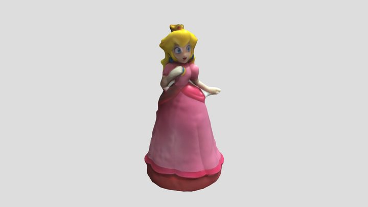 Peach Amiibo Photogrammetry 3D Model