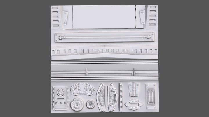 VÉRONIC SABOURIN- TP2- TRIM SHEET 3D Model