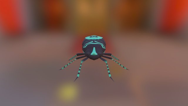 Turq Beetle 3D Model