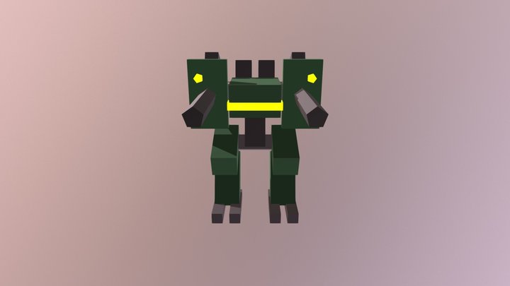 141 Military Assualt Bot 3D Model