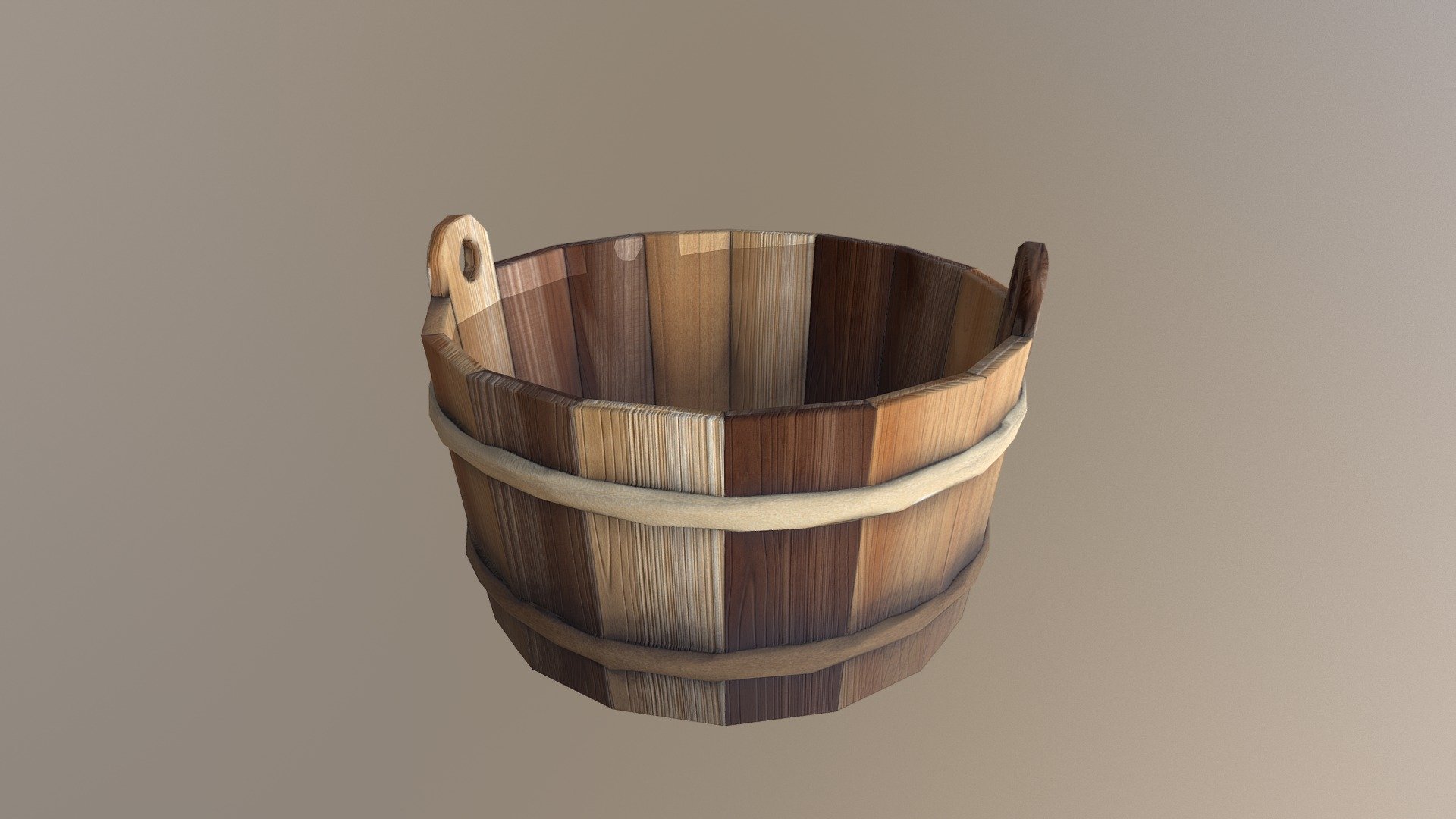 Wooden bucket 02