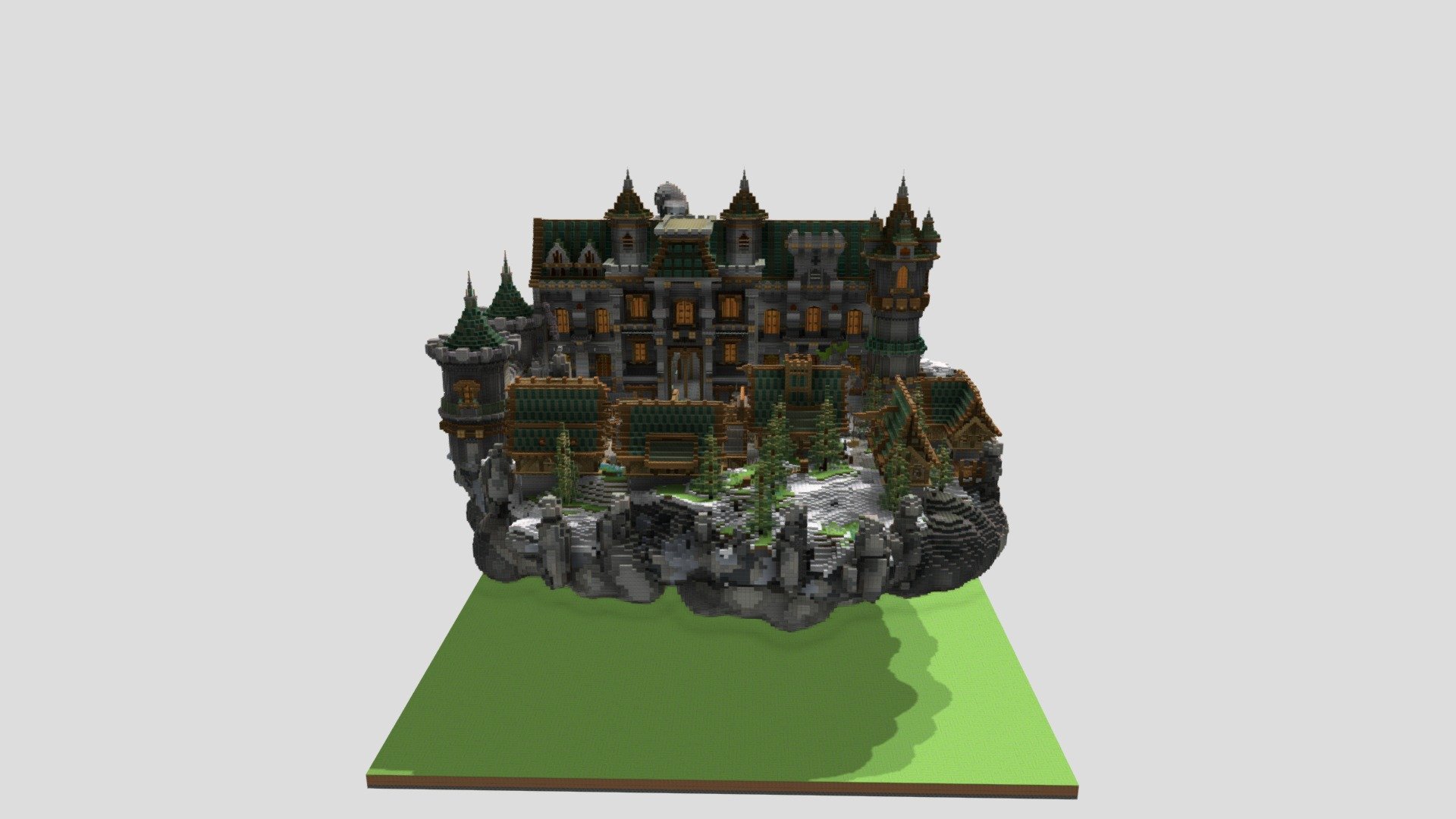 Snowy Castle - 225x225 - 3D model by Senior Studios (@seniorstudios ...