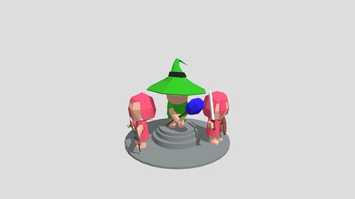 Medieval Low Poly Figure