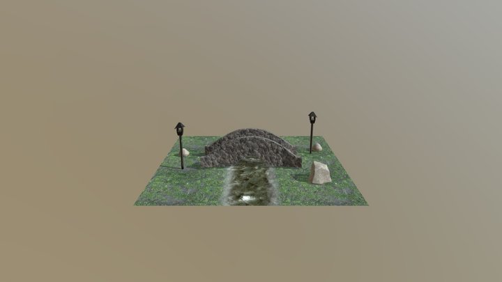Bridge Diorama 3D Model