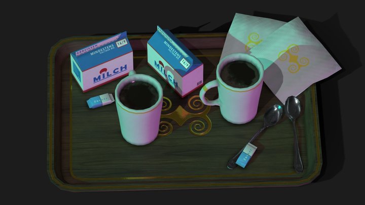 Coffee Tray 3D Model