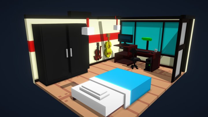 Voxel - My room 3D Model