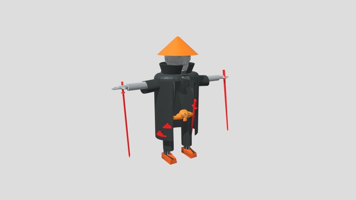 Scarecrow samourai 3D Model