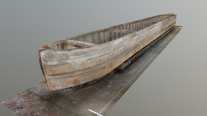 BCN-02 Concrete Barge 3D Model