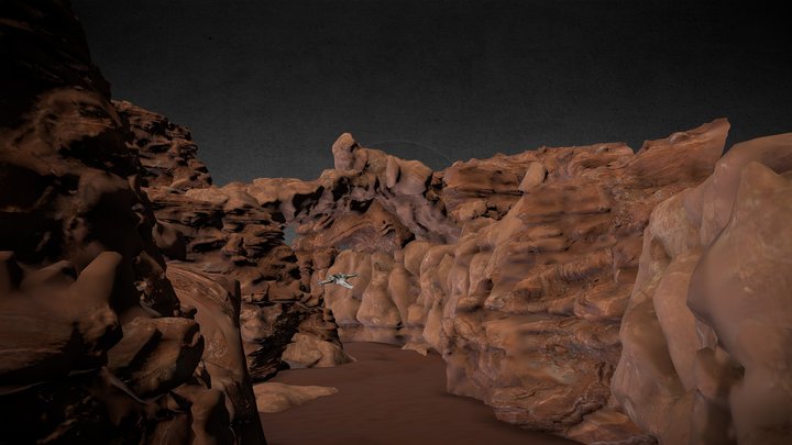 Starship Animation 3D Model