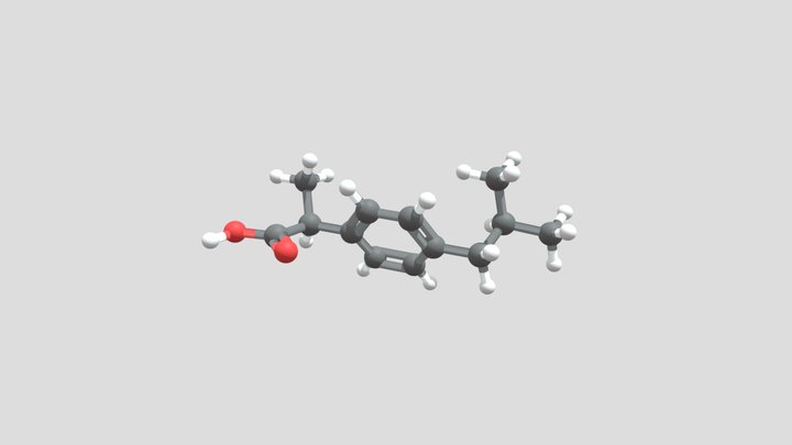 Ibuprofen – Modello 3D gratuito STL