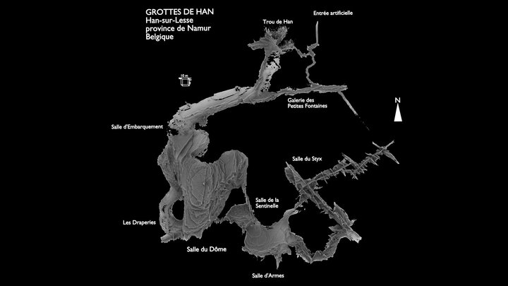 Les Grottes de Han, Han-sur-Lesse, Belgique 3D Model