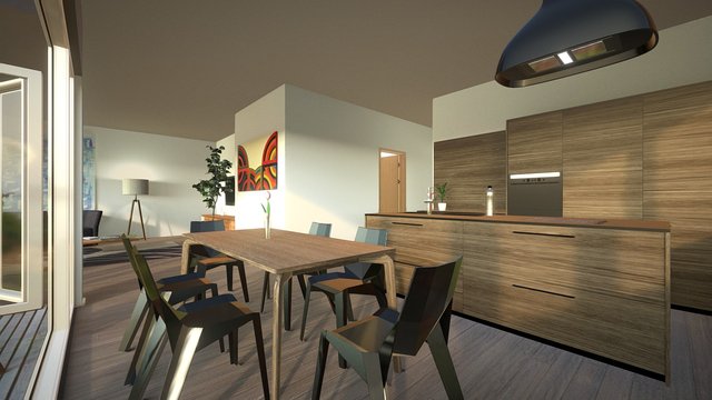 Apartment with natural light 3D Model
