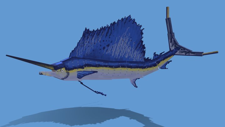 Blue Sailfish 3D Model