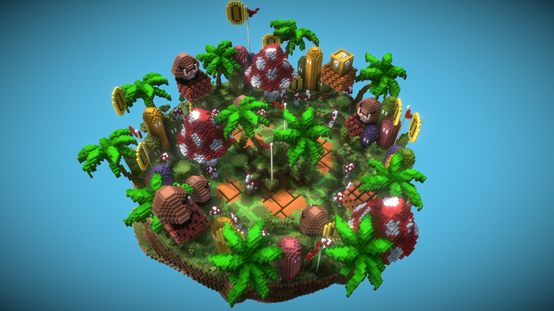 Arcade Arena - 150x150 - 3D model by HarmonyStudios (@HarmonyTeamMC ...
