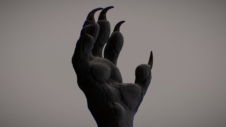Creature Hand 3D Model