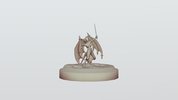 Doppelganger Emilly wireframe 3D Model