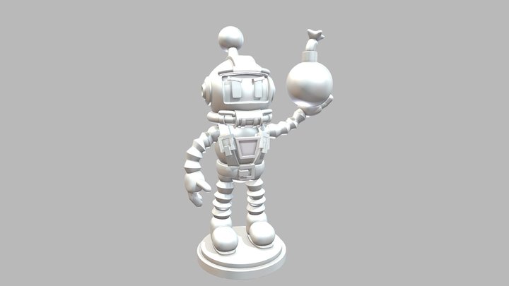 Bomberman 1 Free Version 3D Model