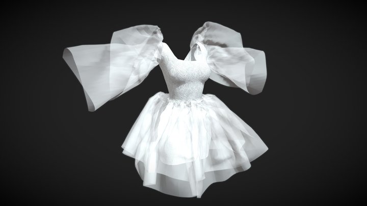 Balerina dress 3D Model