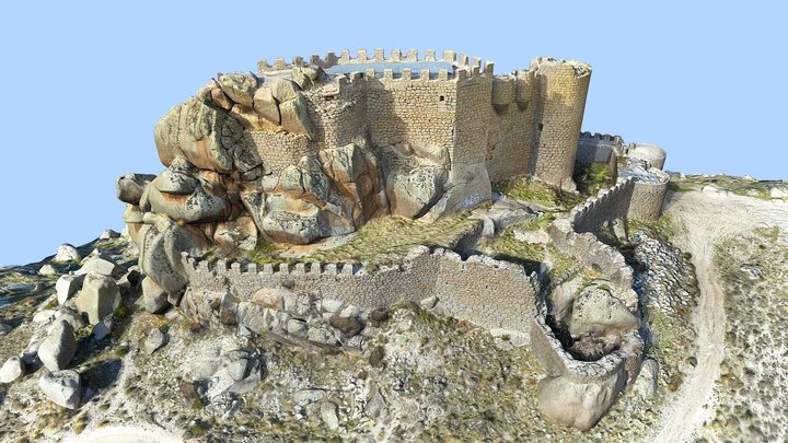 Castle-Castillo Aunqueospese, Ávila España-Spain 3D Model