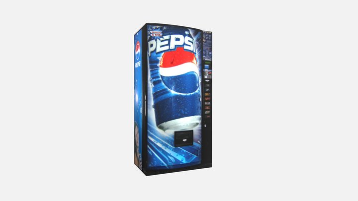 Pepsi Vending Machine 3D Model