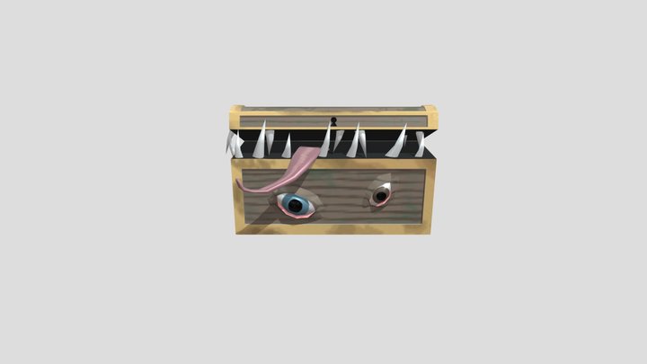 Cursed dungeon's chest 3D Model