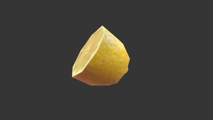 Lemon (low poly) – Free 3D Model STL