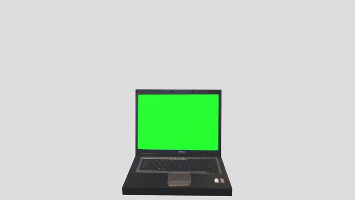 Laptop_green_screen (1) 3D Model