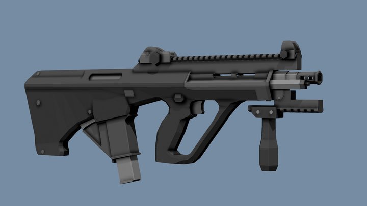Low Poly Steyr Aug Para – Kostenloses 3D-Modell STL