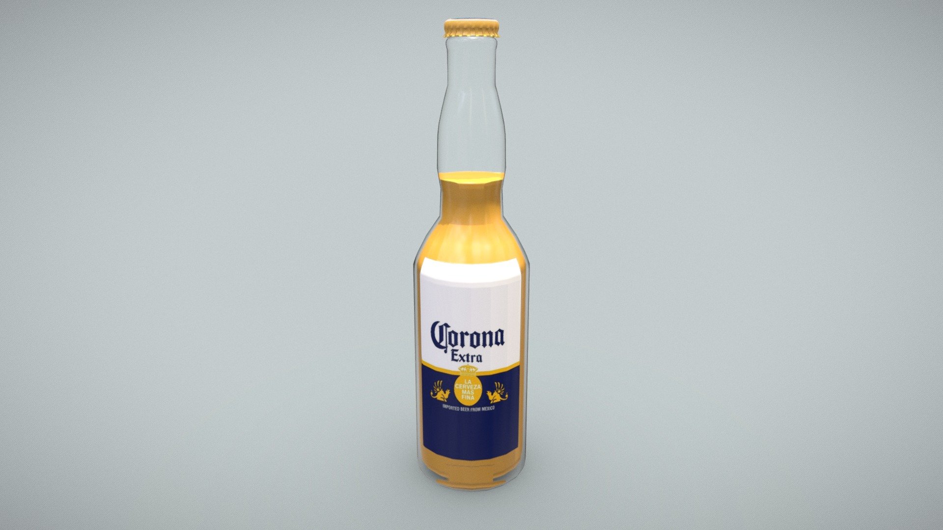 BOTELLA CORONA - 3D model by Eylin Mora (@Eylin01) [a275158] - Sketchfab