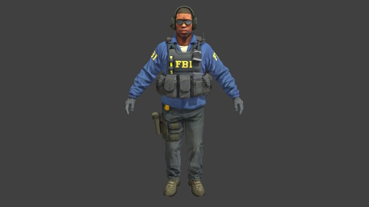 FBI | CS2 Agent Model №2 – Free 3D Model STL
