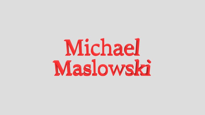 CGT116-A1-Michael_Maslowski 3D Model