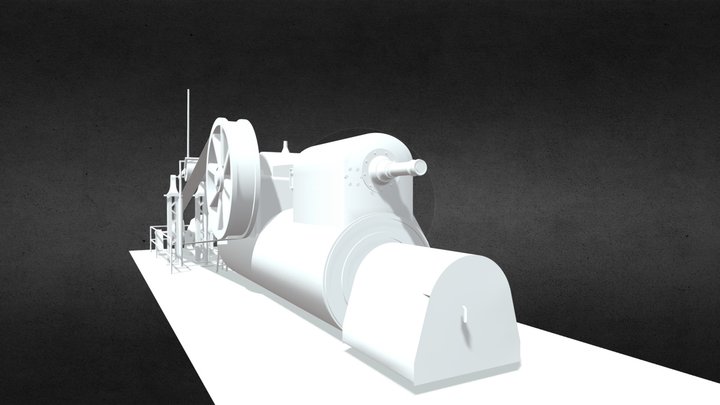 Steam Engine, Casa Cadaval 3D Model