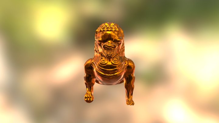 Oriental Lion 3D Model