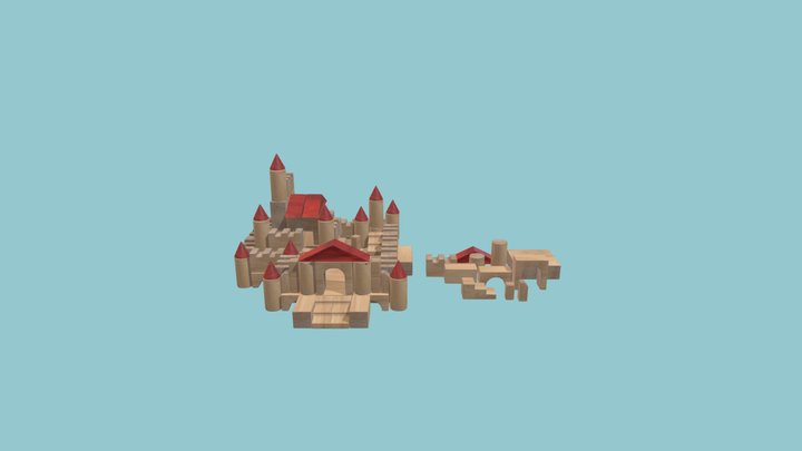 Emrich Castle and Advanced Unit Blocks 3D Model