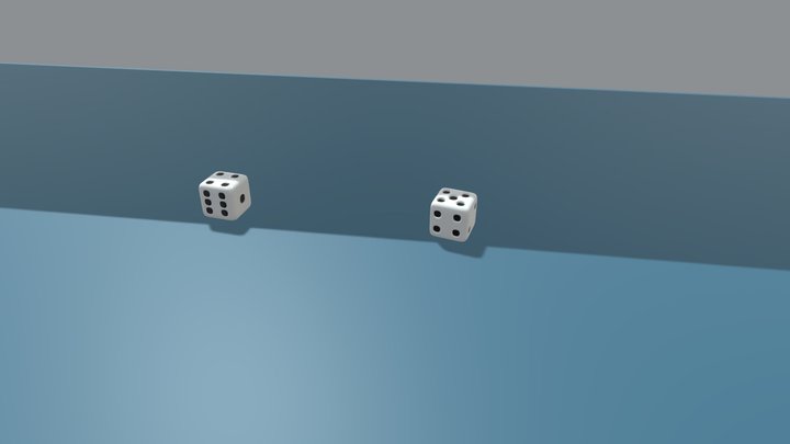 Dice (High Poly & Low Poly version) 3D Model