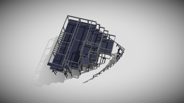 Valinhos-SP - Galpão comercial - 670,76 m² 3D Model