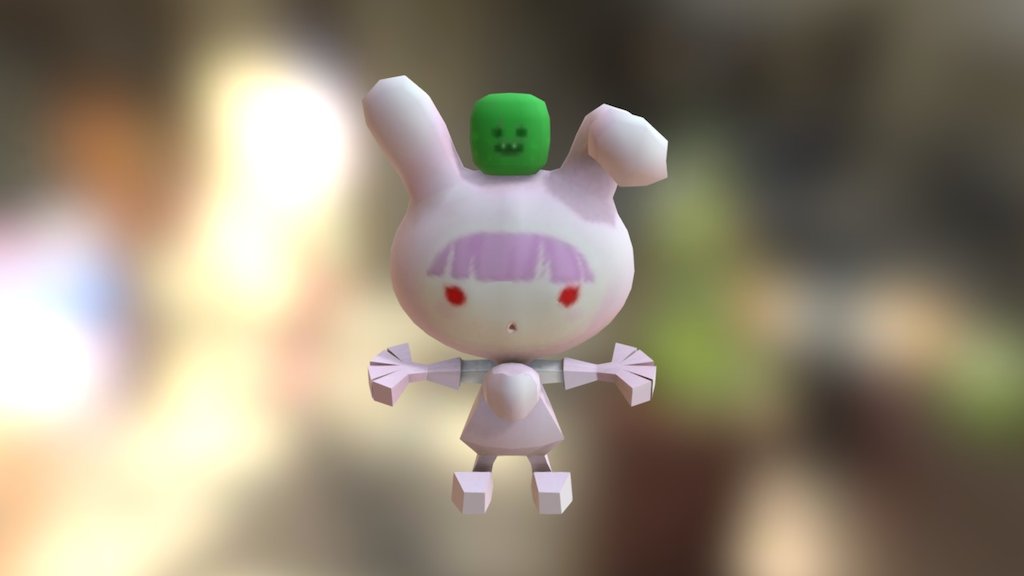 rabbit&suraimu - 3D model by akanera1234 [a279d99] - Sketchfab