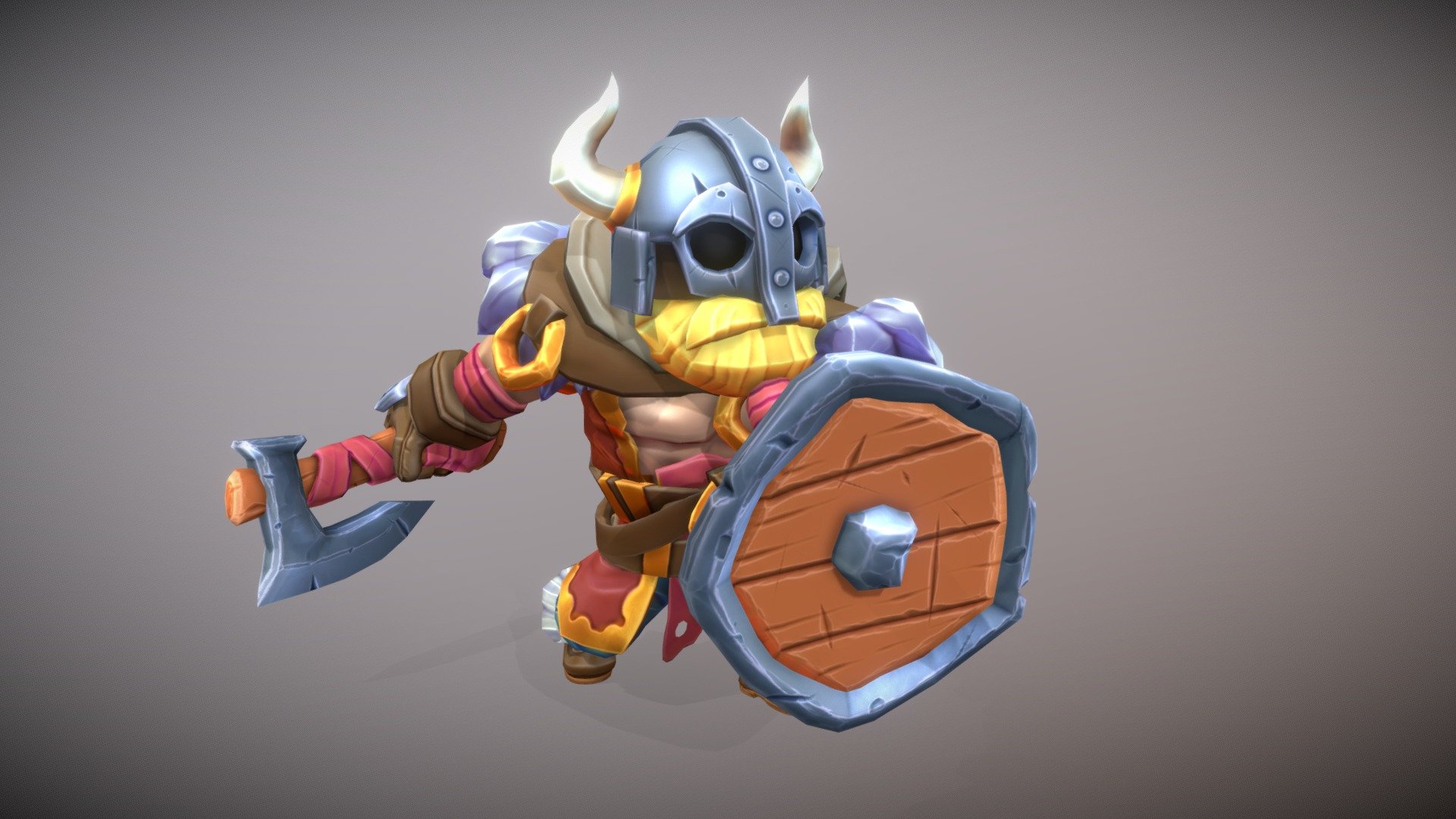 Viking Warlord - 3D model by AaronPrideaux [a279e8c] - Sketchfab