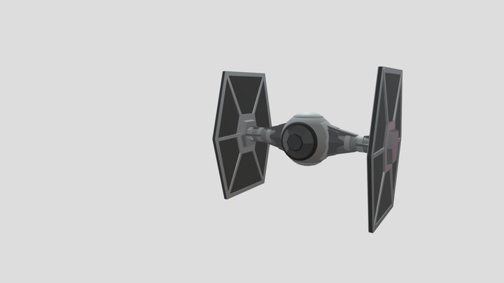 21 Tie Fighter druft 3D Model