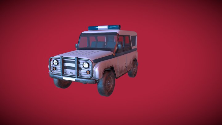 UAZ POLICE 3D Model